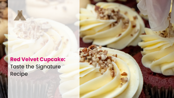 Smallcakes award-winning red velvet cupcake with cream cheese frosting